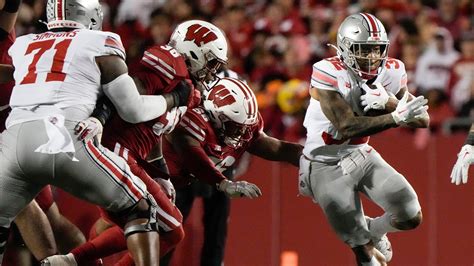 Harrison, Henderson lead unbeaten and No. 3-ranked Ohio State to 24-10 victory at Wisconsin